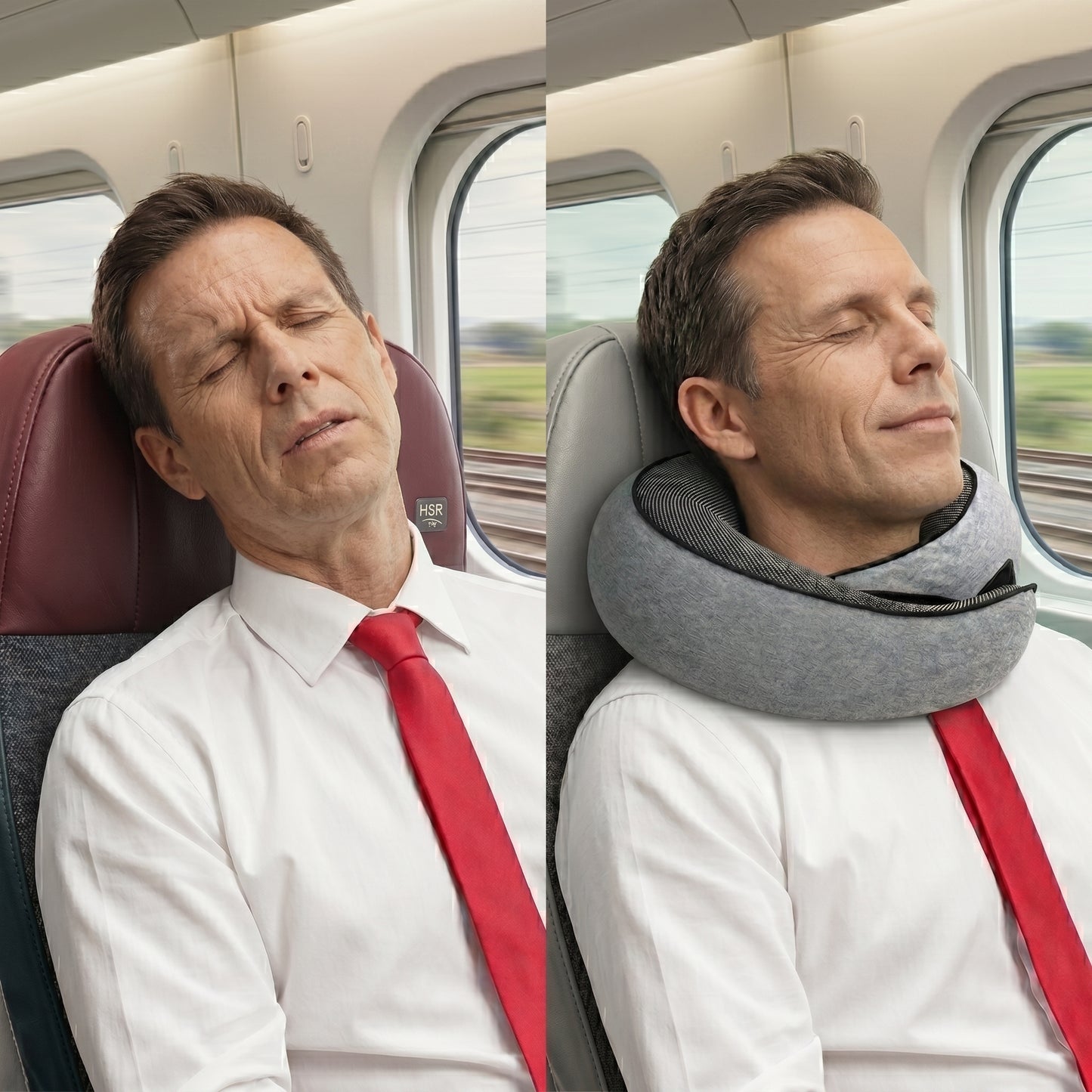 RestArc™ — Almohada de Viaje Sin Dolor